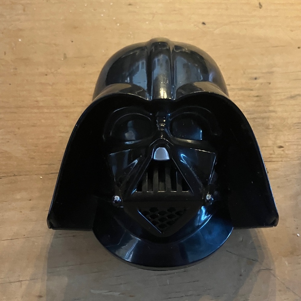 Antique Black Darth Vader Helmet Mask speaking Toy